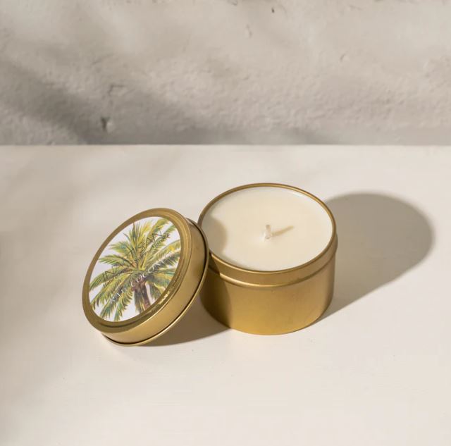 Inartisan Hand Poured Soy Candle in Travel Tin-Brass