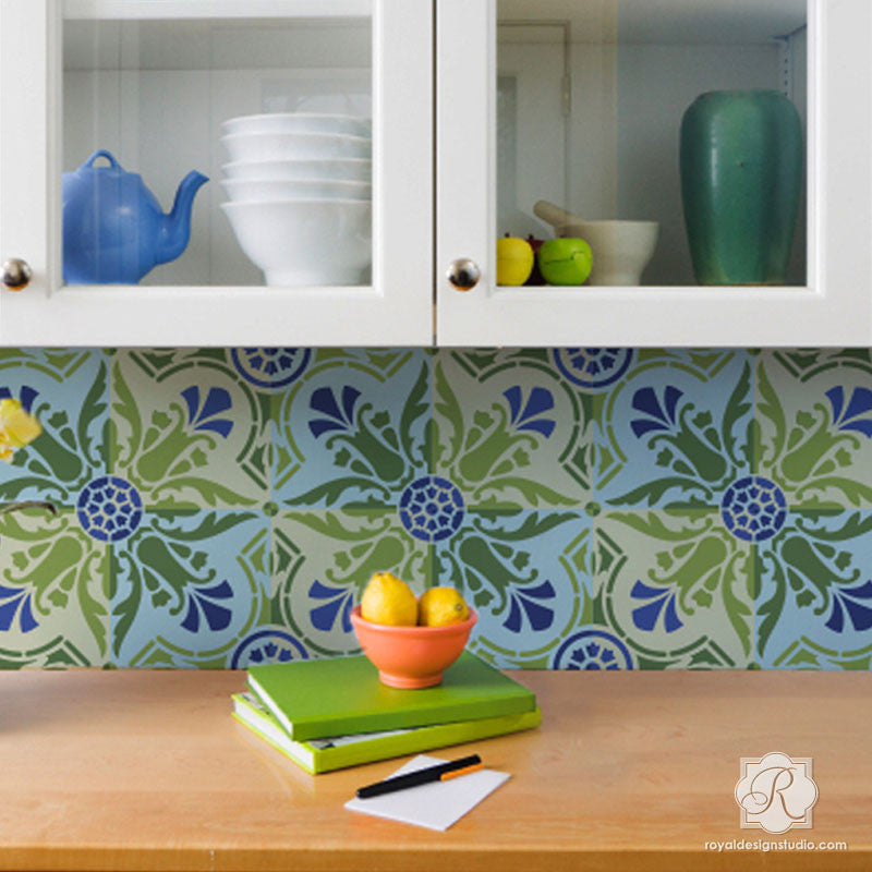 Majorca Tile Stencil- Royal Design Studio