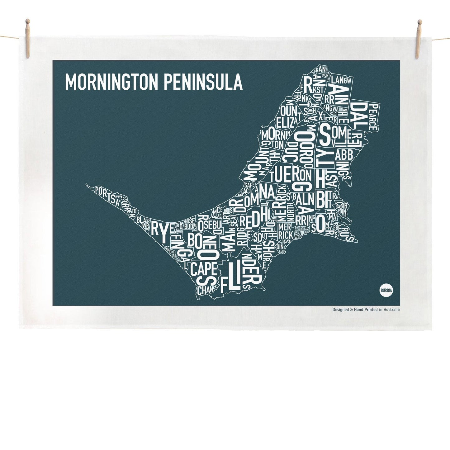 Burbia Mornington Tea Towel - Two colours