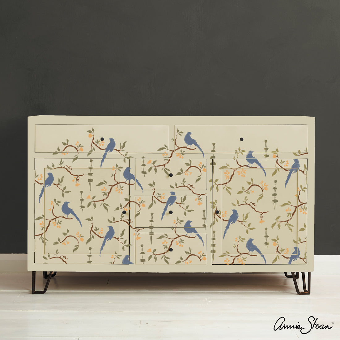 Annie Sloan Stencil Chinoiserie Bird