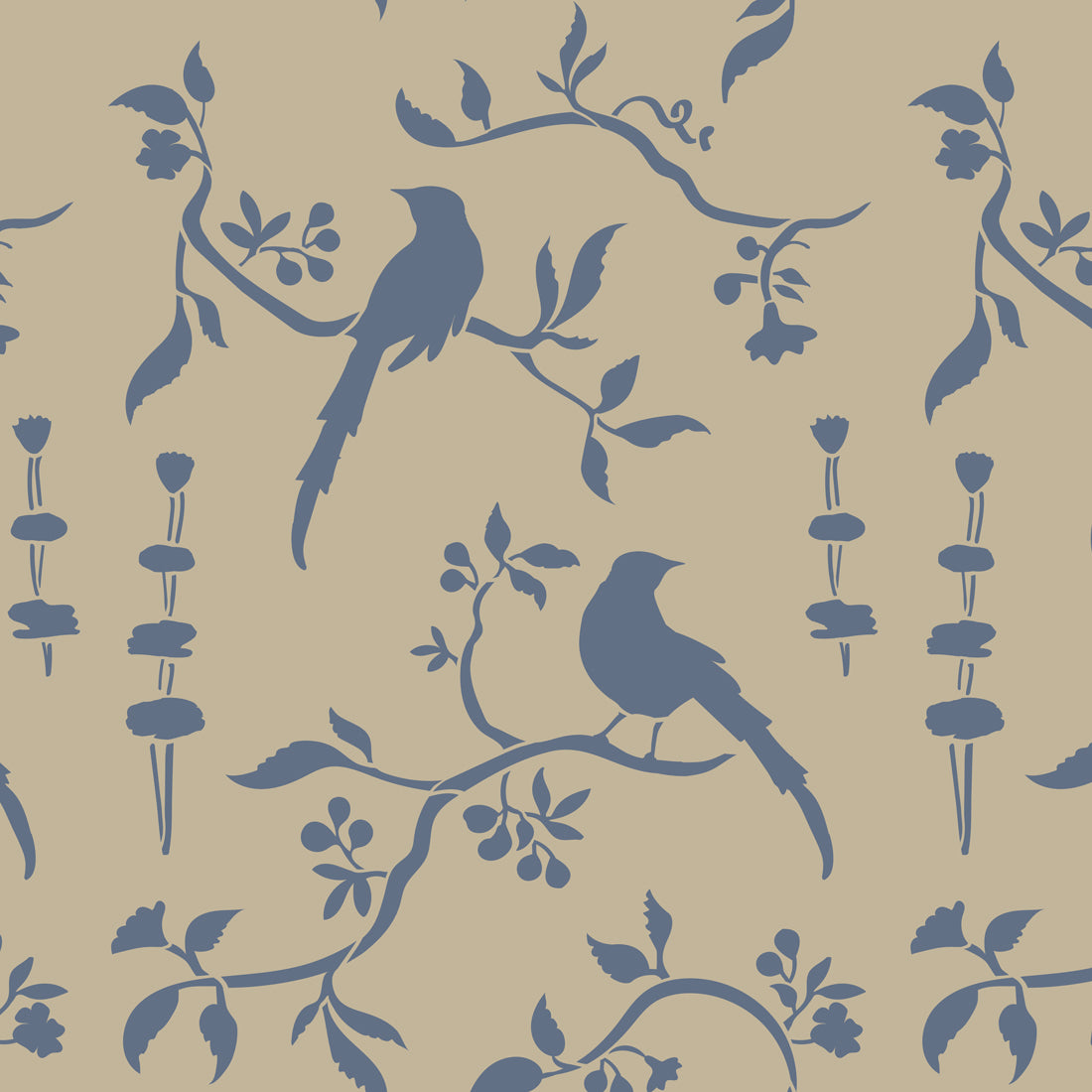 Annie Sloan Stencil Chinoiserie Bird