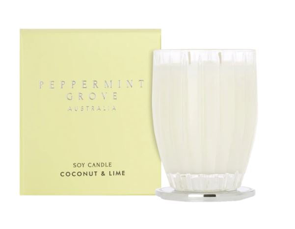 Peppermint Grove Coconut & Lime Soy Candles 370g & 60g