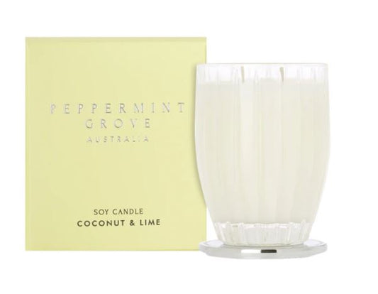 Peppermint Grove Coconut & Lime Soy Candles 370g & 60g