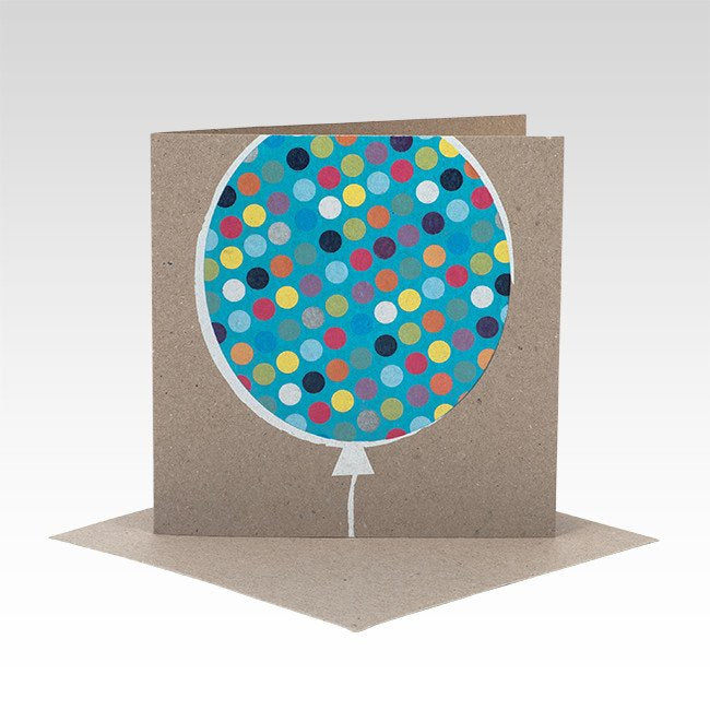 Rhicreative Greeting Card - Spotty Balloon All Occasion