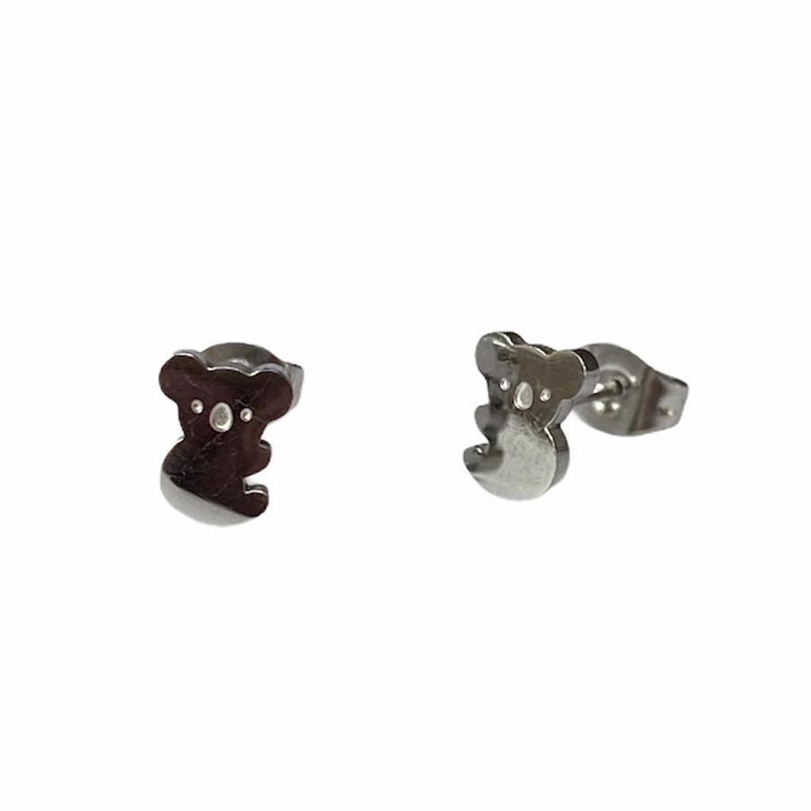 Koala Earring Studs - Silver or Gold
