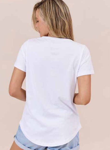 Jovie Summit Tee -White with Star