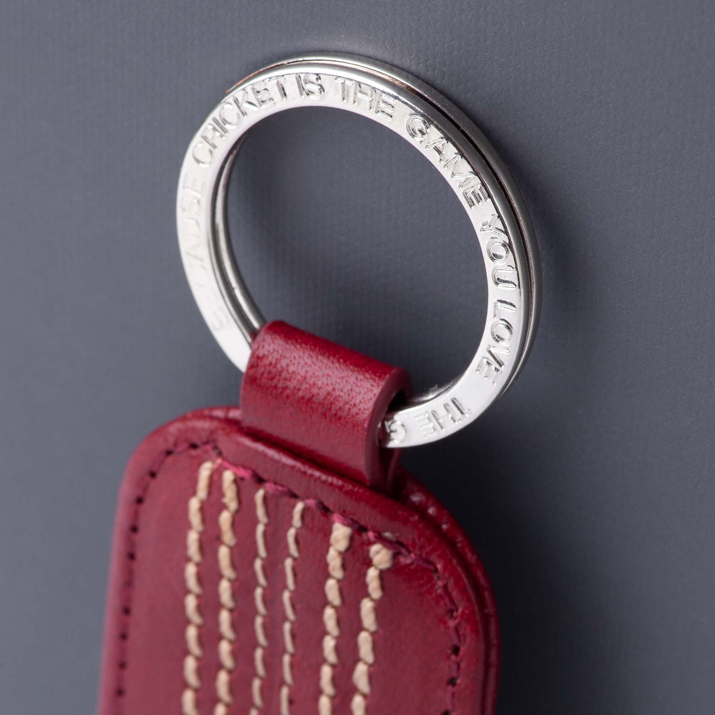 The Game -The OutswingerKey Ring - Cherry