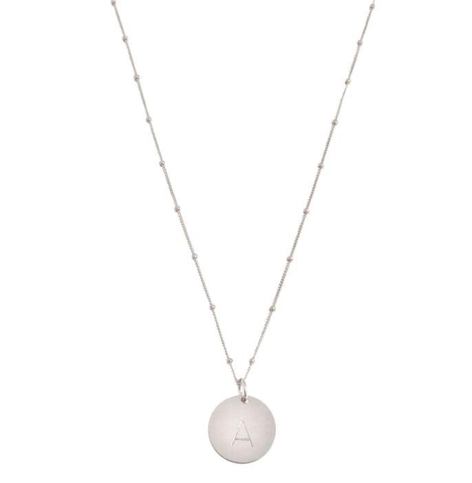 Misuzi The Aria - classic disc necklace on bead chain 18"