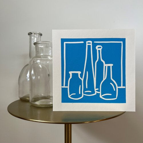 Yuile Street Greeting Card - Bottles
