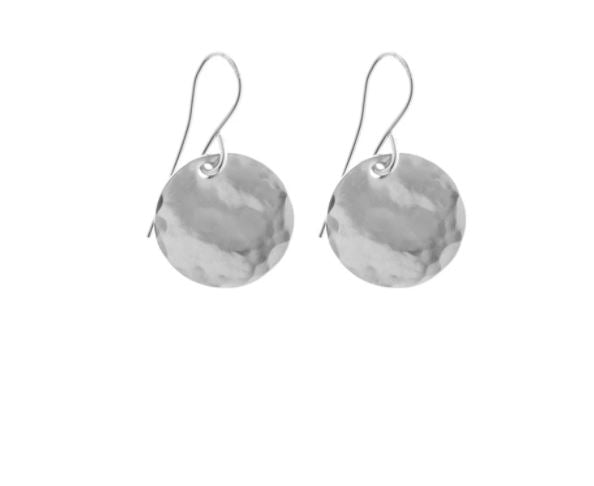Misuzi Classic Hammered Earrings-Gold, SS and Rose Gold