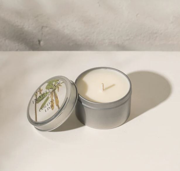 Inartisan Hand Poured Soy Candle in Travel Tin-Silver