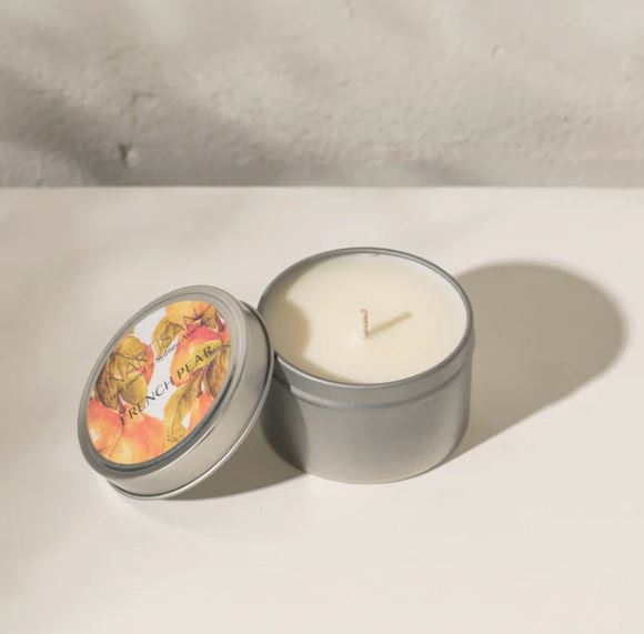 Inartisan Hand Poured Soy Candle in Travel Tin-Silver