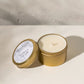 Inartisan Hand Poured Soy Candle in Travel Tin-Brass