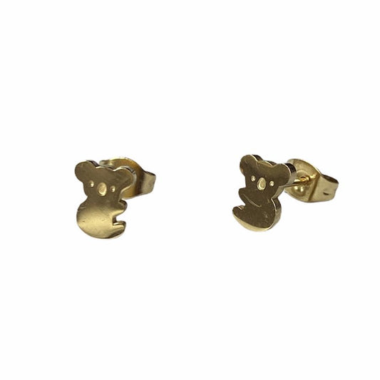 Koala Earring Studs - Silver or Gold