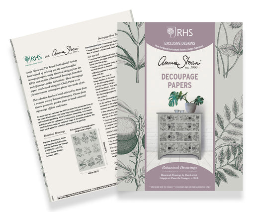 Annie Sloan RHS DECOUPAGE PAPER BOTANICAL DRAWINGS