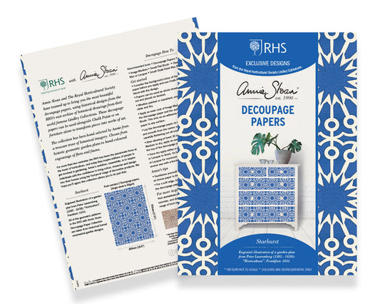 Annie Sloan RHS DECOUPAGE PAPER STARBURST