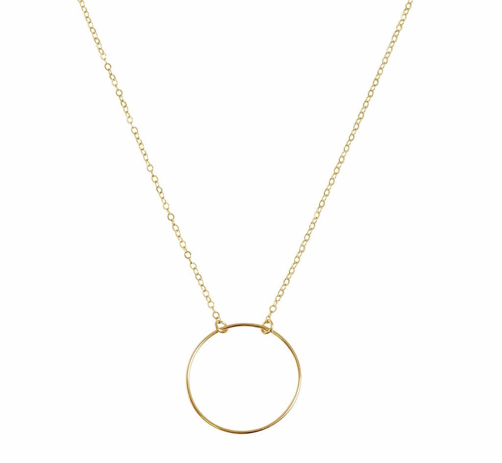 Misuzi  The Izzy  O  Large Necklace- Stirling Silver & Gold