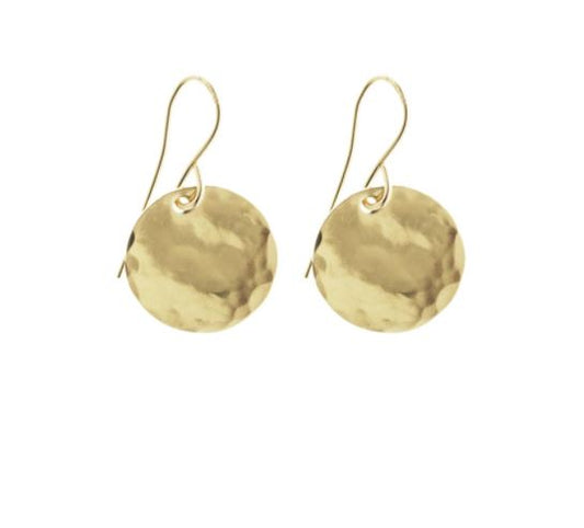 Misuzi  Classic Hammered Earrings-Gold, SS and Rose Gold