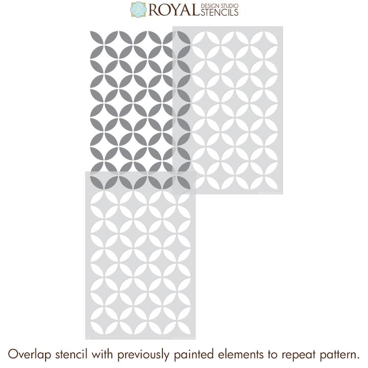Endless Moorish Circles Small - Royal Stencil Design Studio