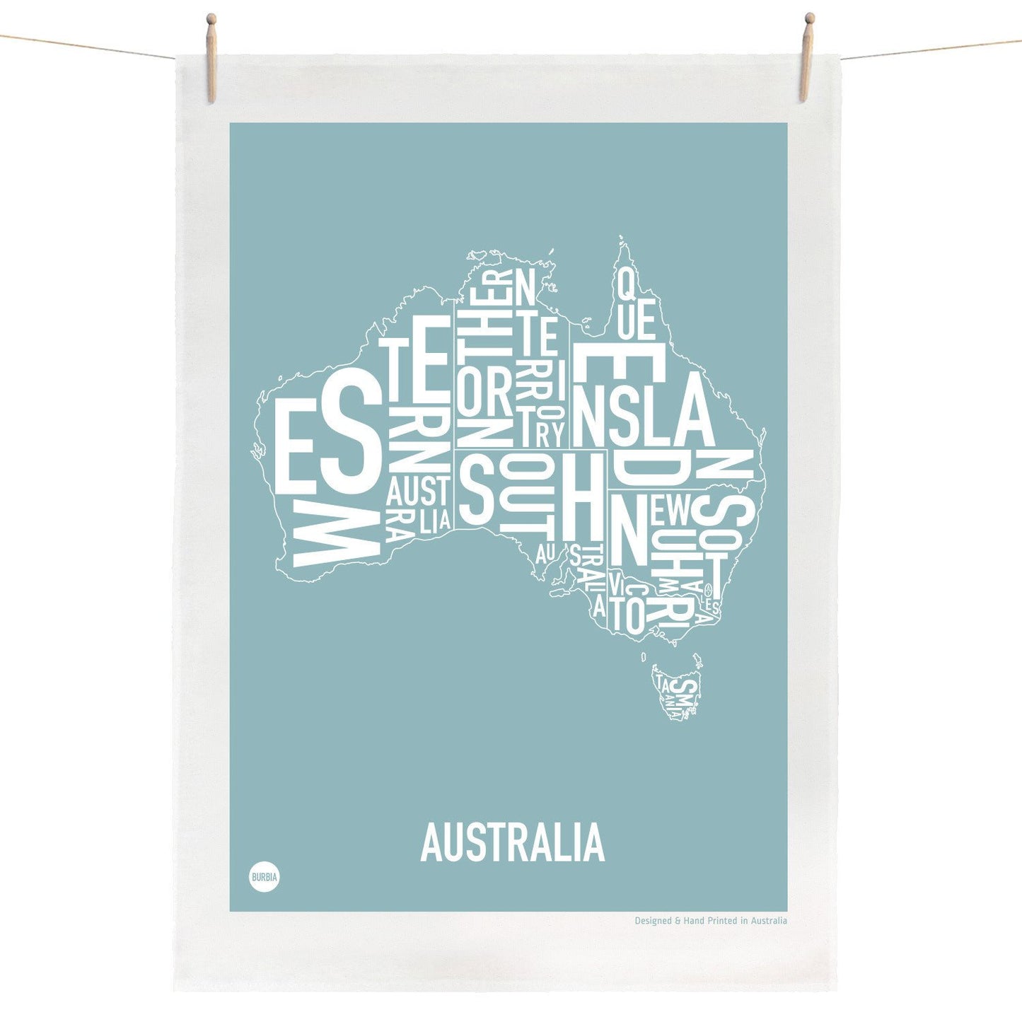 Burbia Australia Tea Towel - Two colours