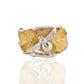 Collect Bowerbird Twig and Bee Ring - Silver/Gold