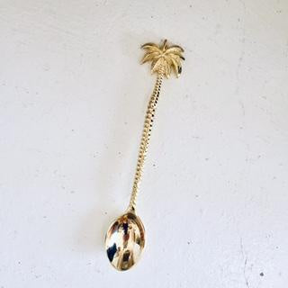 Brass Palm Tree Cocktail Spoon