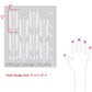Picaya Quiver Feather Raven & Lily Furniture Stencil-Royal  Design Studioi