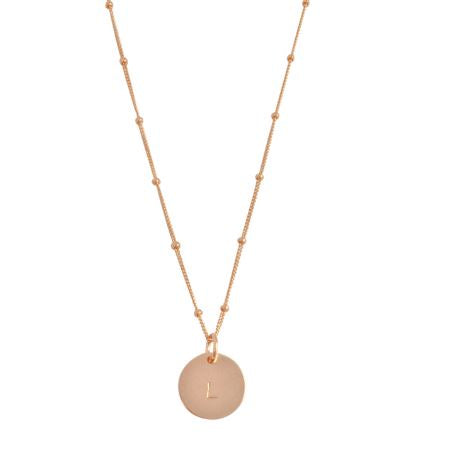Misuzi The Aria - classic disc necklace on bead chain 18"