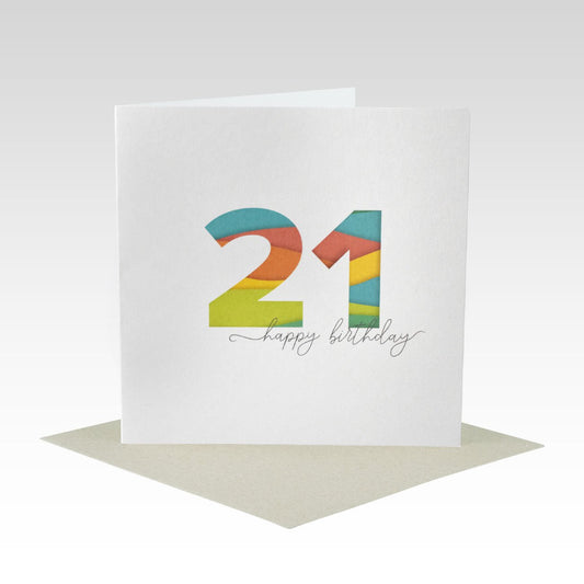 Rhicreative Greeting Card - 21st Birthday