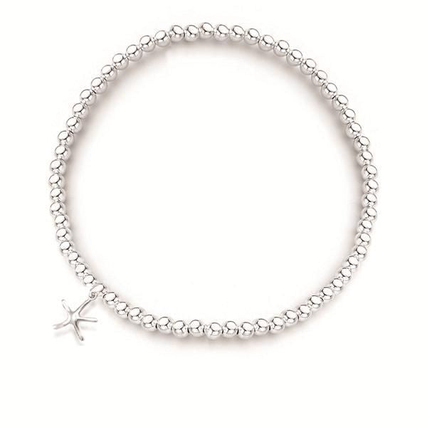 Stones & Silver - SS Ball Bracelet with Starfish