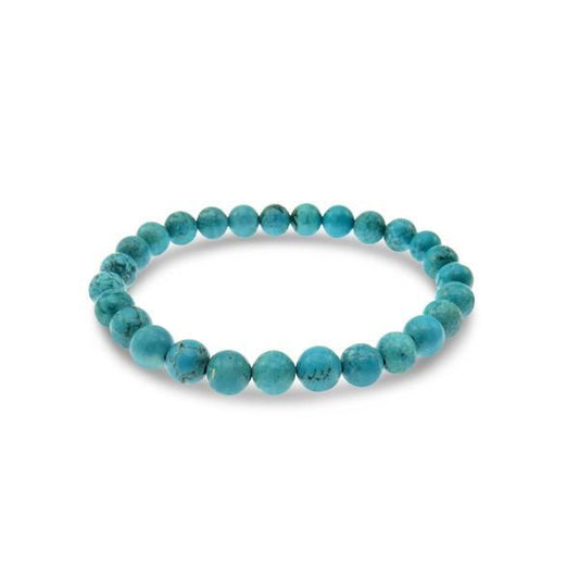 Stones & Silver -Turquoise Howlite Gemstone Bracelet