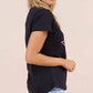 Jovie Dreamer Tee - Black/Multi Leopard Star