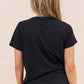 Jovie Dreamer Tee - Black/Multi Leopard Star