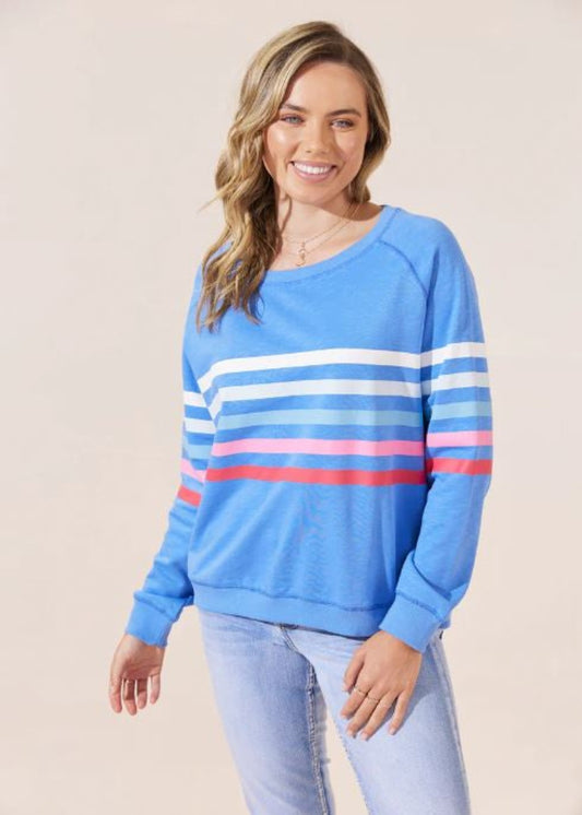 Jovie Forever Sweater - Blue/Stripes