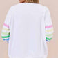 Jovie Forever Sweater -White/Stripes
