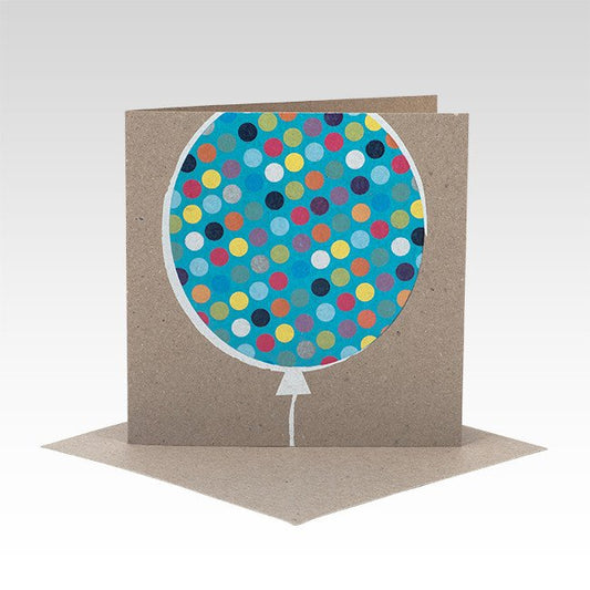 Rhicreative Greeting Card - Spotty Balloon All Occasion