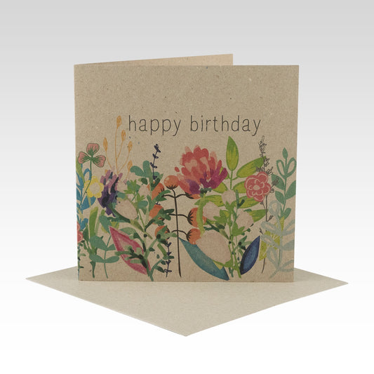 Rhicreative Greeting Card - Floral Birthday