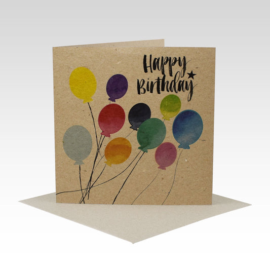 Rhicreative Greeting Card - Birthday Balloons