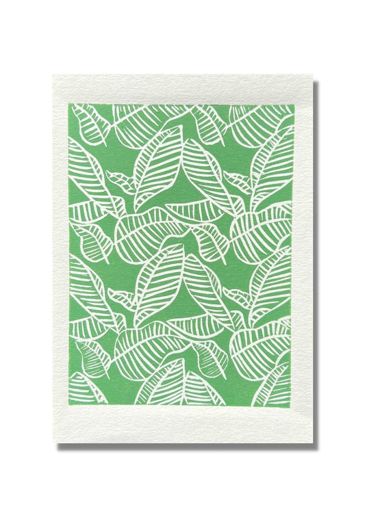 Yuile Street Greeting Card - Green Leaf