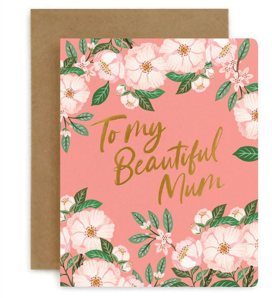 Bespoke Greeting Card - Beautiful Mum