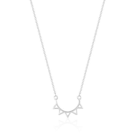 Stones & Silver - SS Empress Coll Silver Cyra Necklace 34cm +10cm ext