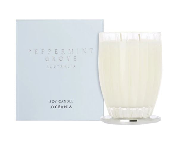 Peppermint Grove Oceana Soy Candles 370g & 60G