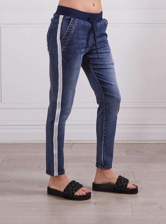 Boston Denim Jogger - Dark Blue Blue