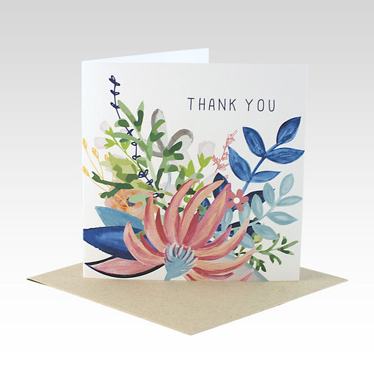 Rhicreative Greeting Card - Thank You Floral