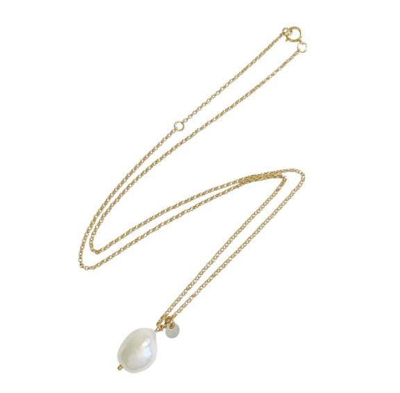 Misuzi -Tess Baroque Pearl necklace - Gold