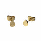 Classic Rain Drop Earring Studs-Silver & Gold