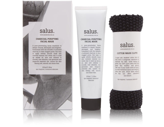 Salus Charcoal Purifying Facial Mask Set