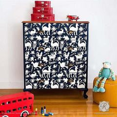 Otomi Folk Art Furniture Stencil- Royal Design Studio