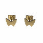 Butterfly Earring Studs - Silver & Gold