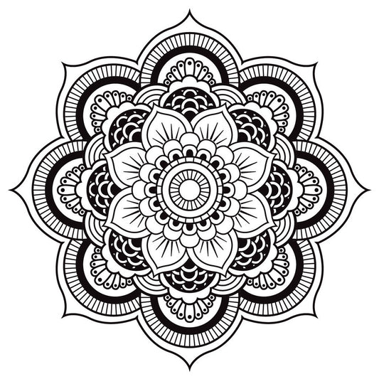 Flower Mandala Stencil